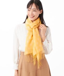 カシュネ cache nez / ドット柄ジャカードストール