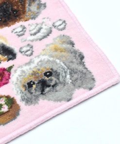 Enjeau ペキニーズ ハンカチ プレゼント 女性 実用的 ブランド タオル ギフト 犬柄 シェニール織 EjPetit アーンジョー 日本製 40代 50代 60代