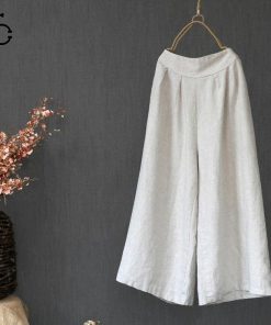 ガウチョパンツ 春 夏 秋 ワイドパンツ スカーチョ スカンツ レディース 大きいサイズ 綿麻 ロング ミモレ丈 ハイウエスト ウエストゴム