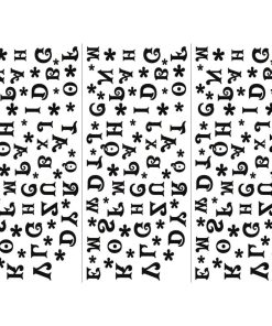 タトゥーシール 英文字 アルファベット ymk016 通常サイズ・3枚入り